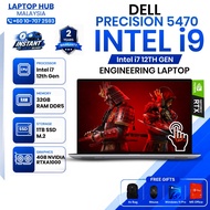 Dell Precision 5470 | Intel i9 12th Gen | 14" OLED Touch | 32GB DDR5 + 1TB SSD | RTX A1000 4GB | 2-Y