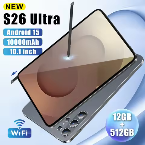 2026 New S26 Ultra Tablet Android 15 Global Version 12GB+512GB 10.1 Inch 10000mAh Dual SIM 5G WiFi G