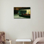 Edward Hopper Nighthawks Silk Poster Art Print Decorative Wall Painting for Home Office Decor