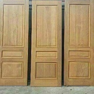 Unik 2 set pintu plus kusen kayu jati Murah