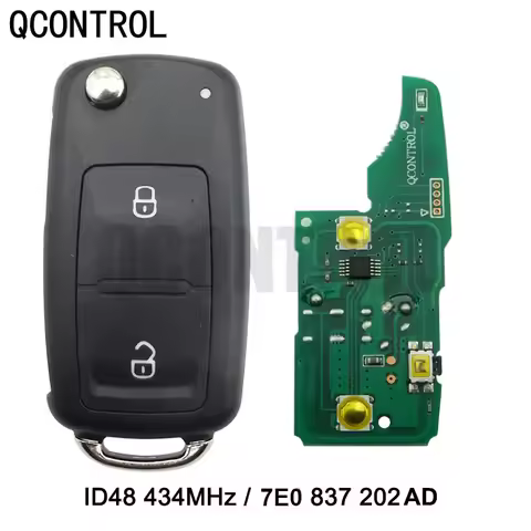 QCONTROL flip remote car key 434MHz for VOLKSWAGEN VW Amarok Transporter 2011 2012 2013 2014 2015 20