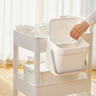 韓國LITEM 高質感無痕可掛式手提垃圾桶/廚餘桶  (灰)(象牙白)