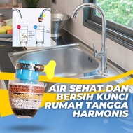 Magic Water Filter Saringan Air Kotor Bakteri Kuman Alat Penjernih Air Kamar Mandi Kran Wastafel 4 Batu Susun Penyaring Filter Air Sambungan Kran Kamar Mandi Wastafel Original Alat Penyaring Penjernih Air Kotor Keruh Bakteri