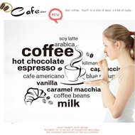 Coffee Shop Decoration Wall Decal - Coffee decoration - Coffee cup decalhcm
