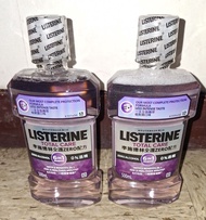 ***2支一套價 全新 李施德林 Listerine 李施德林全護ZERO配方漱口水500毫升 消滅99.9%口腔細菌 殺菌漱口水 溫和低刺激口味不含酒精漱口水 漱走6大口腔牙齦牙肉問題 除口氣口臭 