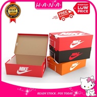 🇲🇾 READY STOCK Kotak Kasut NIKE Original Shoes Sneaker Orange Red Black Logo Box (30cm x20cm x11cm)