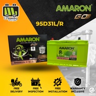 Installation Provided Amaron GO 95D31L 95D31R Car Battery Bateri Kereta Hilux Hyundai Starex