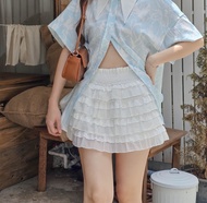 (Lot 4 รอบพรีส่ง 15-20 กันยา)TheBlancPale : FINNE SKIRT น้องกระโปรง ฟินเน่ กระโปรงลูกไม้สุดคิ้วท์