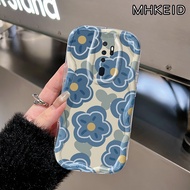 MHKEID Casing Hp OPPO A5 2020 A9 2020 A11 A11x Case telepon hp pola bunga Kesing silikon Anti drop transparan Softcase Casing pelindung lensa baru Kesing