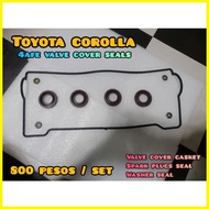 ⊙ ☂ ✗ TOYOTA COROLLA 4AFE 5AFE 7AFE VALVE COVER SEAL SET