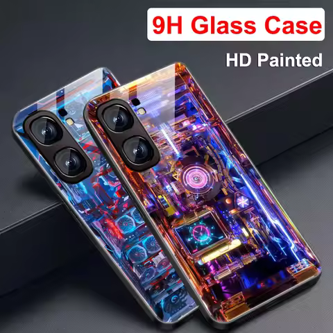 Case For Vivo iQOO Neo 9 Case 9H Tempered Glass Back Cover For Vivo iQOO Neo 9 Pro Shell iQOO Neo 9P