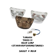 YAMAHA Y110SS II SS2 SS-TWO SS 2 HEAD LAMP LAMPU DEPAN WITH SOCKET BULB MENTOL COMBO ( SMOKE / CHROM