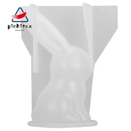 PICKIMY Long Ears Rabbits Mould, Silicone Transparent  Rabbits Resin Mould, Resin Casting Mould Bunn