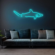 Shark Design LED Neon Light Sign USB สําหรับห้องนอนหน้าแรก Aquarium Zoo Bar Club Pub Party Wall Art 