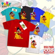 PAPOY KIDS distro T-shirts for Boys and Girls 1-12 Years Old Characters for Boys and Girls DBZ GOCLO