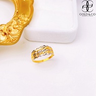 [Gold & Co]New Budget Ring Emas 916 Cincin Ombak Rindu 5 Layer 2021 Ring (2C) 1.xx grams Gold 916 Em
