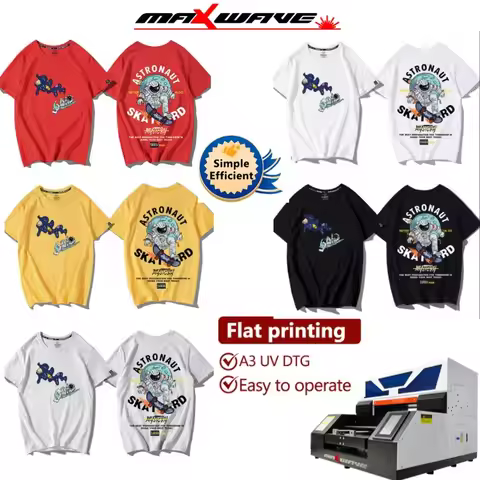 Professional A3 Size UV DTG Flatbed Printer Machine for T-Shirts Hats Phone Cases with High Speed Pr