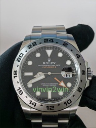 99%新 大全套 2020年尾期 行貨 ROLEX Explorer II 216570 勞力士大黑橙 連大行購買單