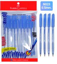 เฟเบอร์คาสเทล NX23 ปากกา Faber Castell หมึกน้ำเงิน 0.5มม 10ด้าม