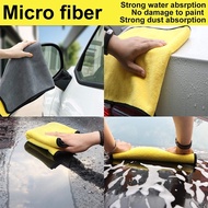 GSM500 Microfiber Car Cleaning Cloth Yellow Grey 25 x 25 CM 25x25CM Super Absorbent Car Motorcycle C