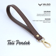 [VALQO] Tali Pendek kulit Sapi Tali Tas Clutch handbag Pouch Tas Wanita Pria