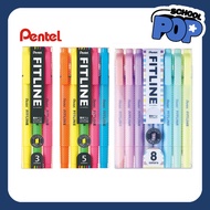 PENTEL Fitline Double-Sided Highlighter SET