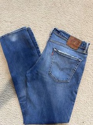 二手 美國購買 Levis Levi‘s 511 Jeans Red 皮牌 彈性 修身 Slim 中藍色牛仔褲  W36 x L34