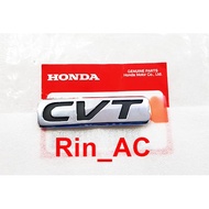 ORIGINAL CVT Logo Emblem on the Rear Trunk Door of the Honda Mobilio BRV E RS I-VTEC IVTEC