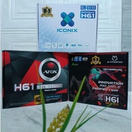 MOTHERBOARD H61M NVME LGA1155 MURAH - MAINBOARD AFOX ICONIX EFFOXPRO