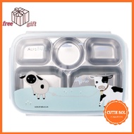 STENLOCK Korean POSCO Alps Farm Friends Stainless Steel Meal Tray 700ml