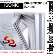 ISONIC Refrigerator Fridge Door Seal Gasket Rubber Replacement IDR-BCD261LH IS-198R - wirasz