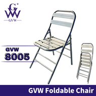 GVW Foldable Chair Stainless Steel Chair Stool Outdoor Garden Chair Kerusi Rumah Luar Kerusi Makan