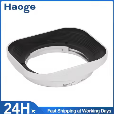 Haoge LH-X35S Square Metal Lens Hood Shade for Fuji Fujinon XF 35mm F2 XF 23mm f/2 R WR and XC35mm F