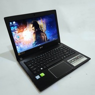Laptop Gaming Acer Aspire E5-475G - Core i7 7500u - Dual vga Nvidia 940MX vram 4gb