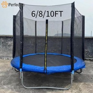 [Perfeclan] Trampoline Net Breathable for 6 Poles Space Saving Foldable Comfortable Heavy Duty Weath
