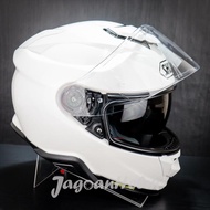 SHOEI HELM GT AIR 2 SOLID | LUMINOU WHITE | GTAIR2 DOUBLE VISOR SNI