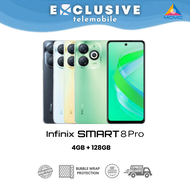 Infinix Smart 8 Pro 8GB(4+4)RAM + 128GB ROM 1 Year Infinix Malaysia Warranty