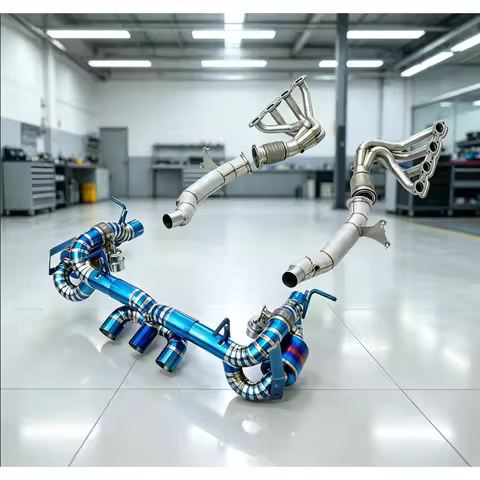 Titanium Valved Catback Exhaust for Ferrari 458 Italia Spider Speciale 4.5L V8 F136 2009-2015 X-Pipe
