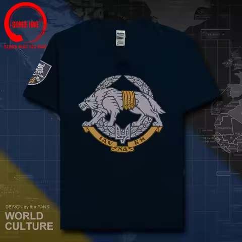Ukraine Special Operations Forces Spetsnaz Wolf Men T-Shirt Casual Cotton T Shirts Harajuku Men Ukra