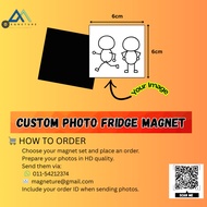 Fridge Magnet Custom | Personalized Photo Magnet | Gift & Door Gift 6cm X 6cm