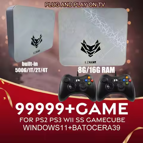 Ultimate Gaming Experience AK1 Game Box Windows11 2T/4T Games System 8G/16G RAM with 70000+ Games fo