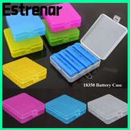 ESTRENAR Battery , Plastic Coloful 18650 Battery Box,  4 AA AA Anti-slip Battery Holder Storage 1835