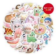 63PCS Cartoon 3D Avatar Stickers - Fun Decorative Decals for Phone, Laptop & Notebook