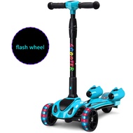 Kick Scooter for Kids,Atomizing Kid Scooters with LED Light Up Wheels, Rocket Sprayer and Sound Effect, Adjustable Height