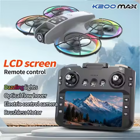 K200MAX Rc Drone Large Screen 5KM 8K Optical Flow Positioning Brushless Motor Electric HD Obstacle 2