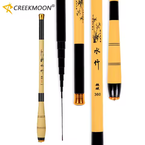 Ultra-light SuperHard Telescopic Mini Hand Fishing Rod 28-tone 1.5m-6.3m Length Stream Ultra-short S