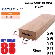 1”x2” (1.7cmx4.3cm) Kayu Ketam / Kayu Perabot / Batang Kayu ketam Siap /Furniture wood Clean