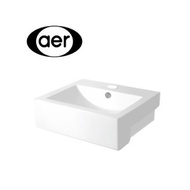 AER Semi Recessed Ceramic Basin