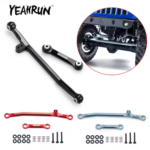 YEAHRUN Aluminum Alloy Steering Linkage for Axial SCX24 Deadbolt Chevrolet Wrangler Gladiator Bronco