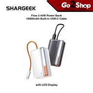 SHARGE Flow 3 45W 10000mAh Portable Power Bank with Built-in Cable
